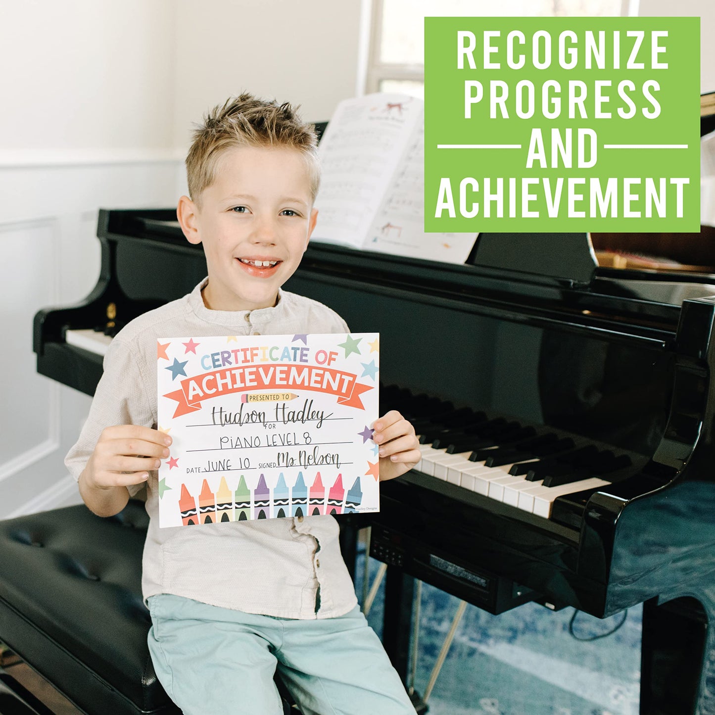 Colorful Crayons Certificate of Achievement