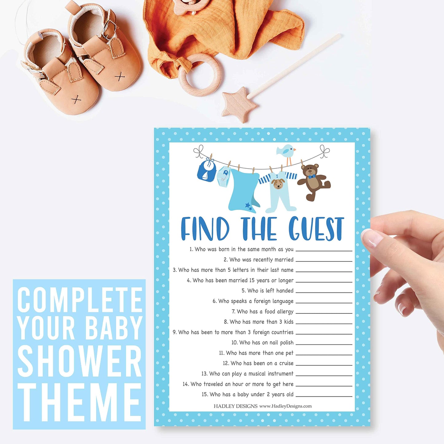 Clothesline Baby Shower Games