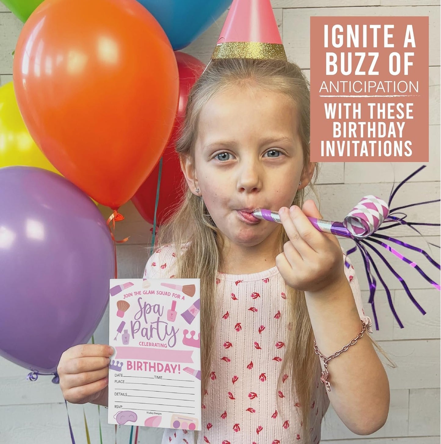 Spa Kids' Party Invitation