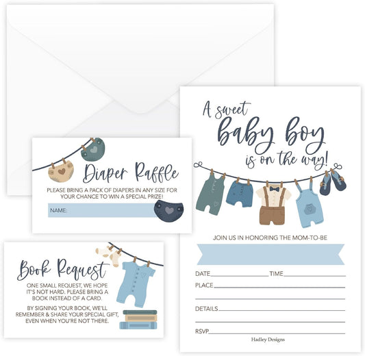 15 Rustic Baby Shower Invitations For Boy Baby Shower Ideas - Boy Baby Shower Invites For Boy, Boy Baby Shower Invitations Boy With Diaper Raffle, Baby Boy Shower Invitations, Baby Invitations