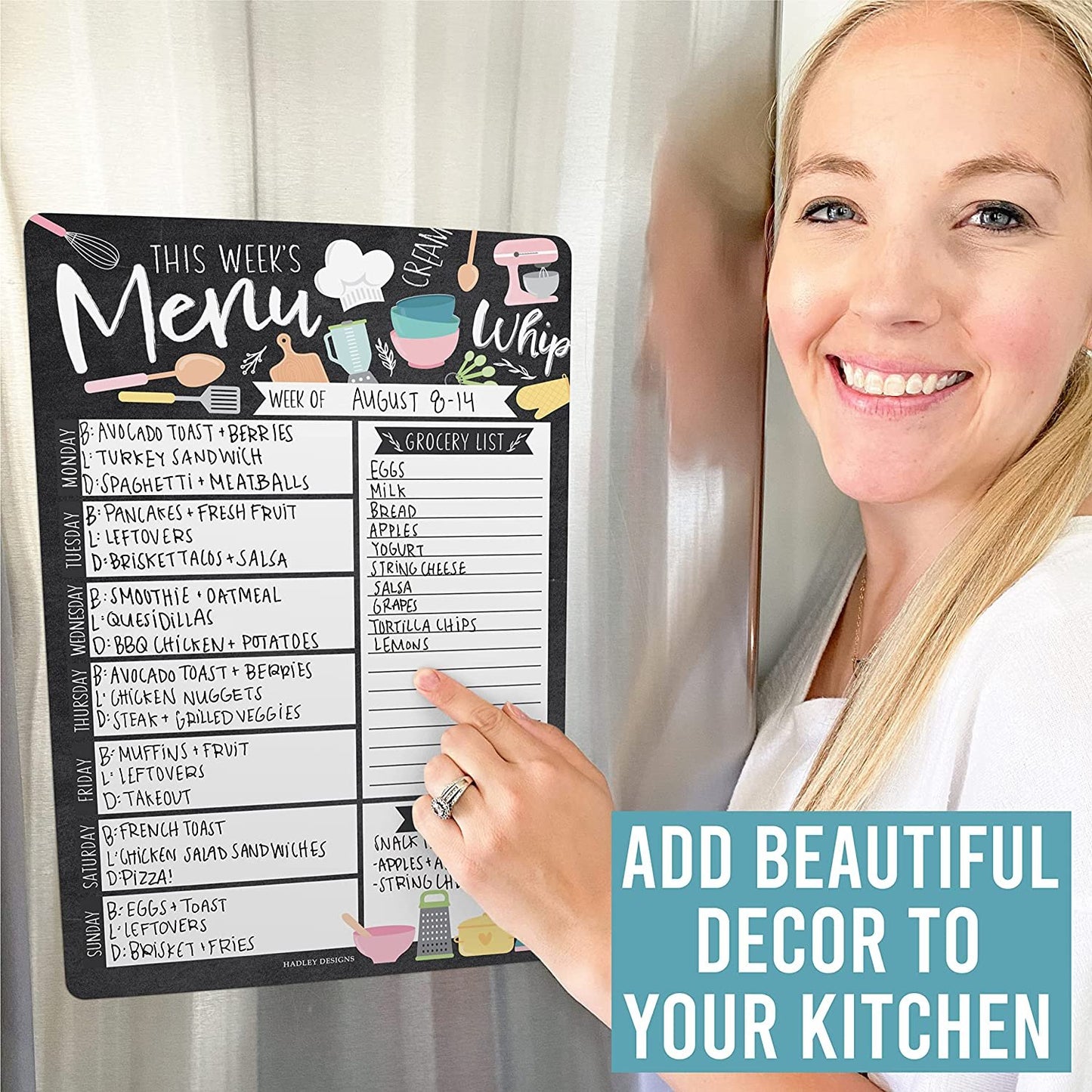 Doodle Magnetic Meal Planner