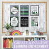 Farmhouse Modern Grey Boho Rainbow Reading Motivational Posters