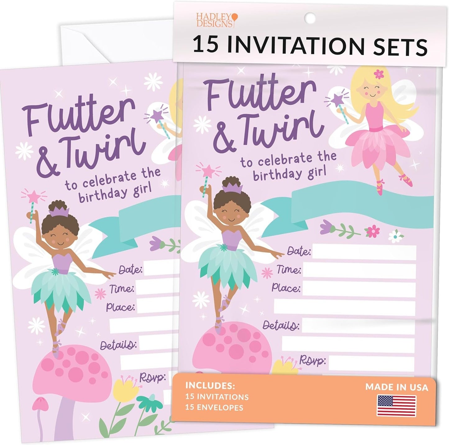 15 Fairy Garden Birthday Invitations Girl - Fairy Birthday Party Invitations For Girl, Enchanted Forest Invitations For Birthday Party Invitation Girl, Invitation Cards, Kids Birthday Invitations Girl