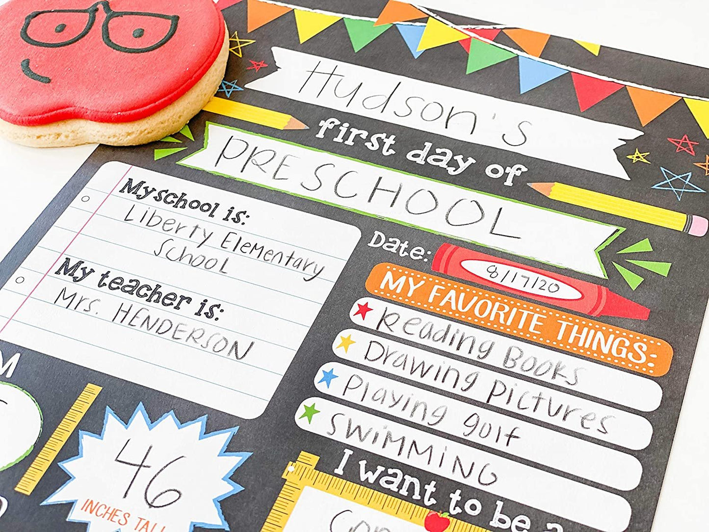 Colorful Chalk Back to School Signs