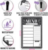 Black and White Magnetic Meal Planner