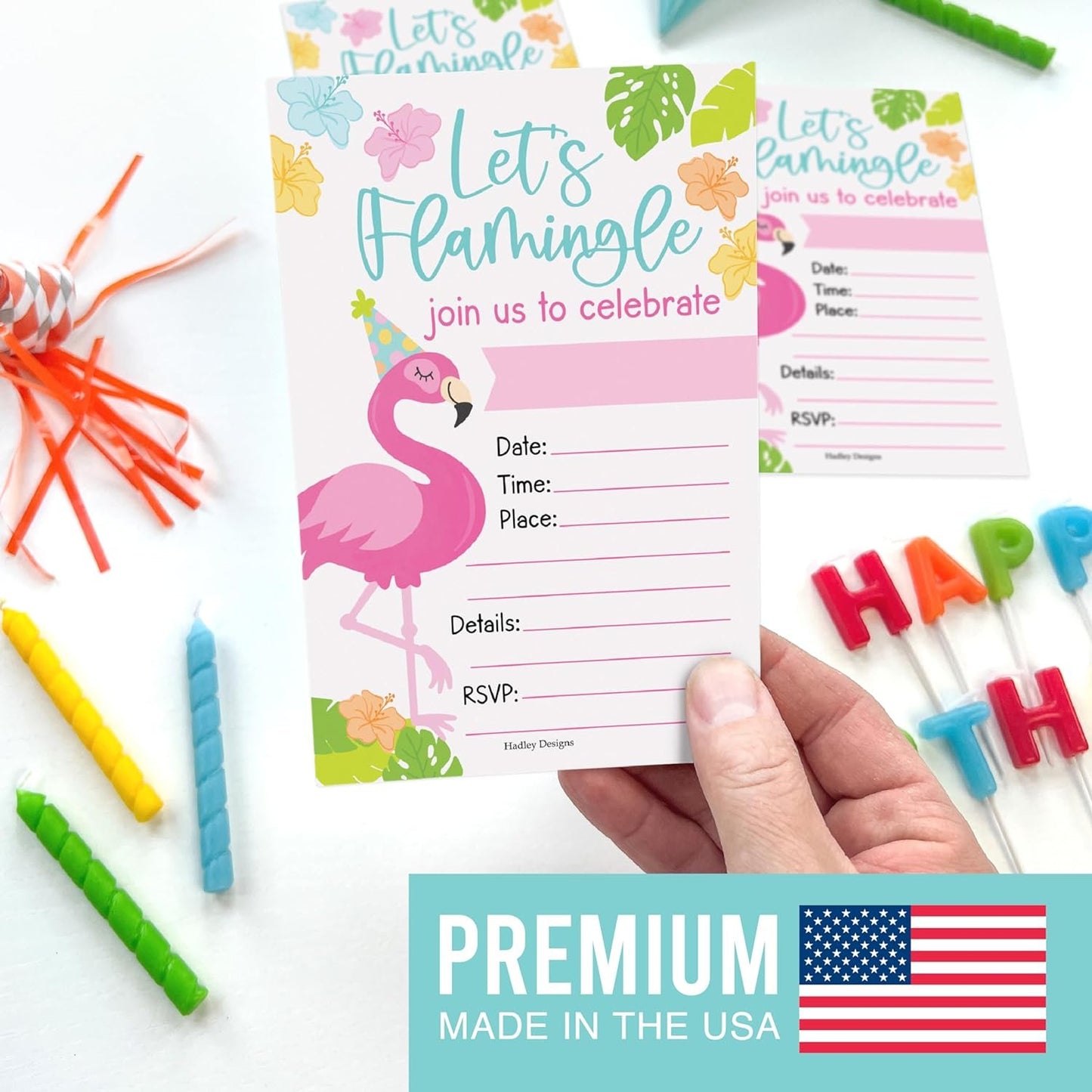 15 Flamingo Birthday Invitations Girl - Tropical Birthday Party Invitations For Girls, Flamingo Invitations For Birthday Party Invitation Girl, Invitation Cards, Kids Birthday Invitations Girl