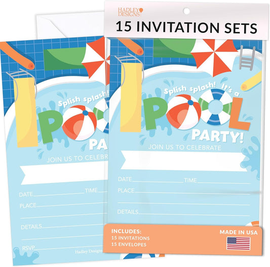 15 Pool Birthday Invitations For Boys - Kids Swim Birthday Invites For Boy, Summer Birthday Party Invitations For Boys Birthday Invitation, Boy Birthday Invitations Boy, Invitations For Birthday Party