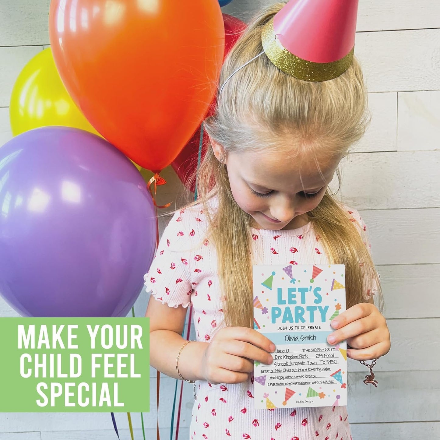Balloon Doodle Kids' Party Invitation