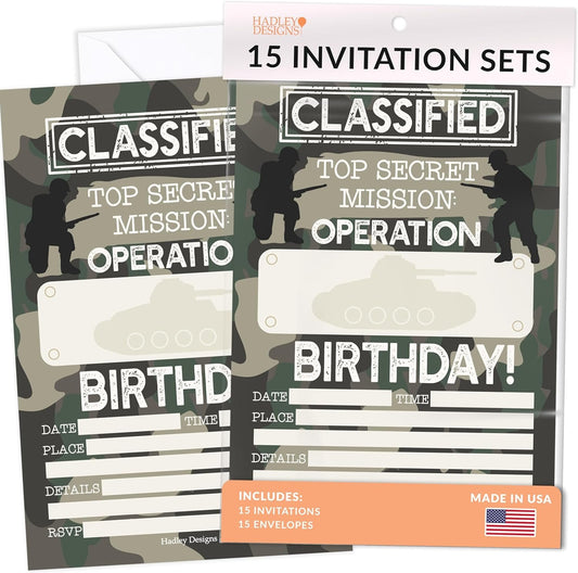 15 Army Camo Birthday Invitations For Boys - Military Birthday Invites For Boy, Army Birthday Party Invitations For Boys Birthday Invitations, Boy Birthday Invitations, Invitations For Birthday Party