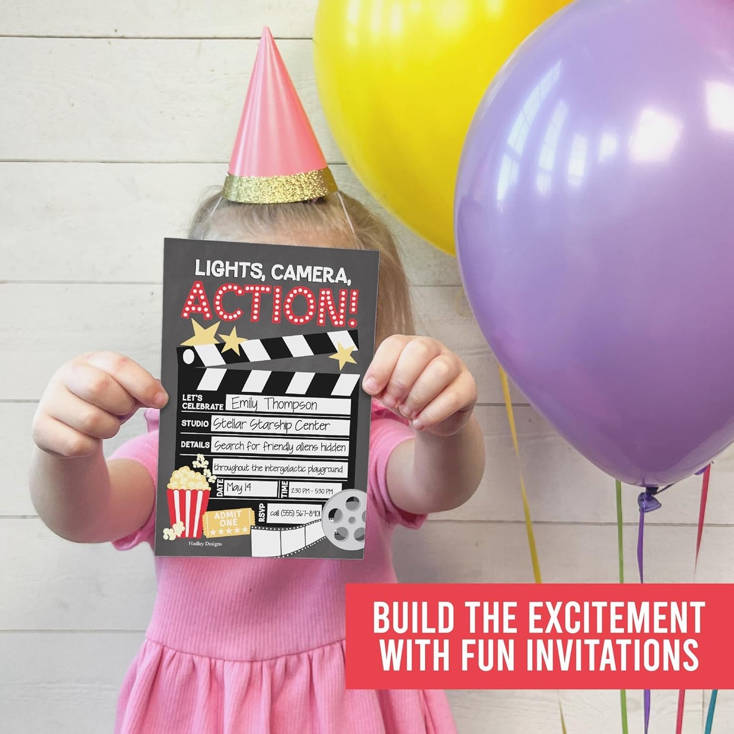 Movie Night Kids' Party Invitation