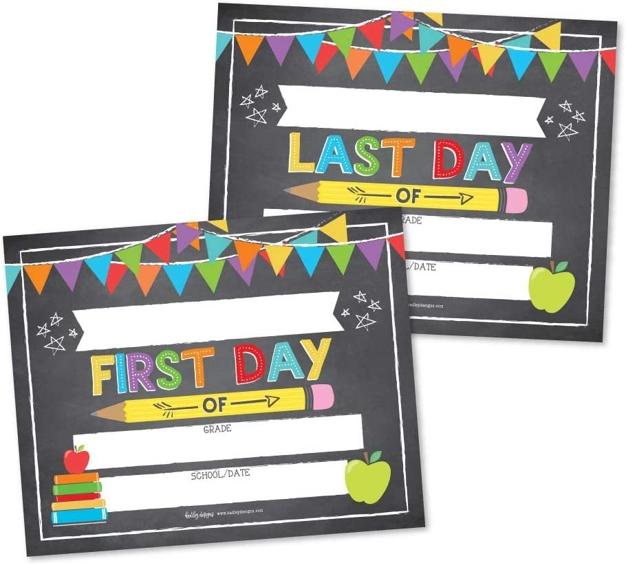 Chalk Colorful Back to School Signs