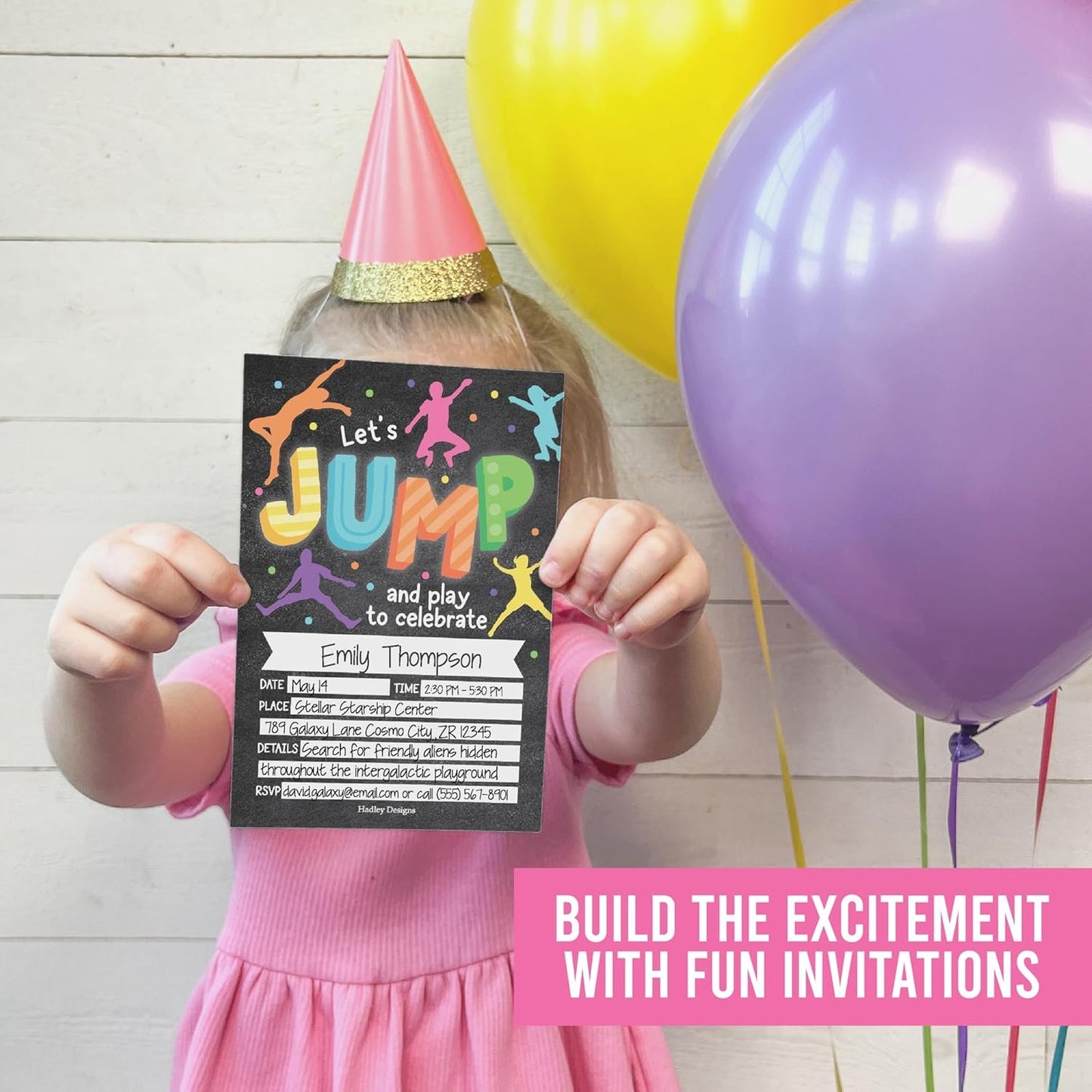 15 Trampoline Jump Birthday Invitations Girl - Kids Birthday Invitations Boy, Jump Birthday Party Invitations For Boys, Trampoline Birthday Invites For Boys, Invitation Cards, Birthday Party Invites