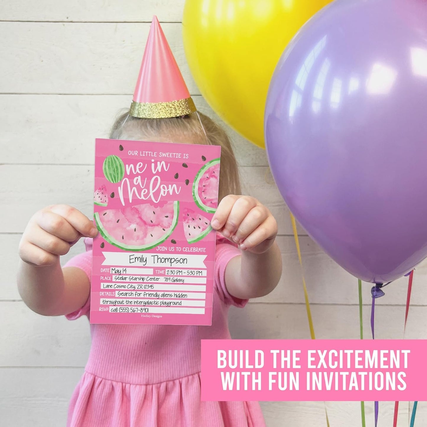 15 Watermelon Birthday Invitations Girl - Watermelon Birthday Party Invitations For Girls, One In A Melon Invitations For Birthday Party Invitation Girl, Invitation Cards, Kids Birthday Invitations