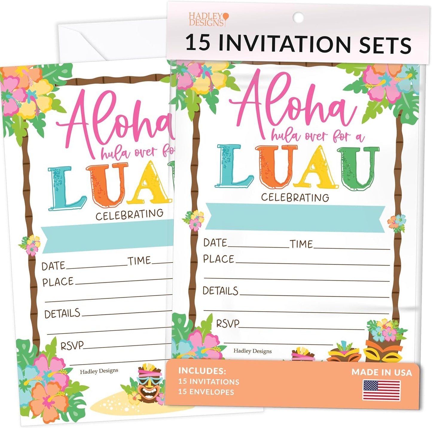 15 Hawaiian Luau Birthday Invitations Girl - Aloha Birthday Party Invitations For Girls, Luau Invitations For Birthday Party Invitation Girl, Birthday Invitation Cards, Kids Birthday Invitations Girl