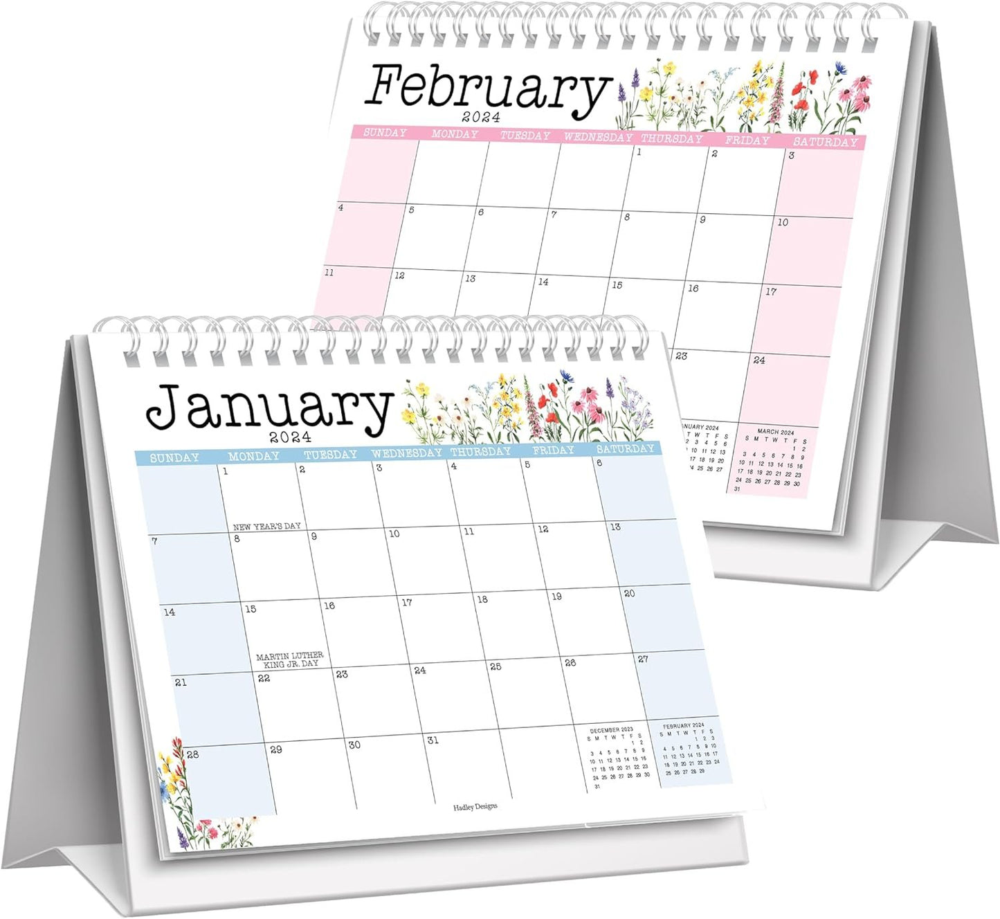Wildflower Flip Desk Calendar 2024