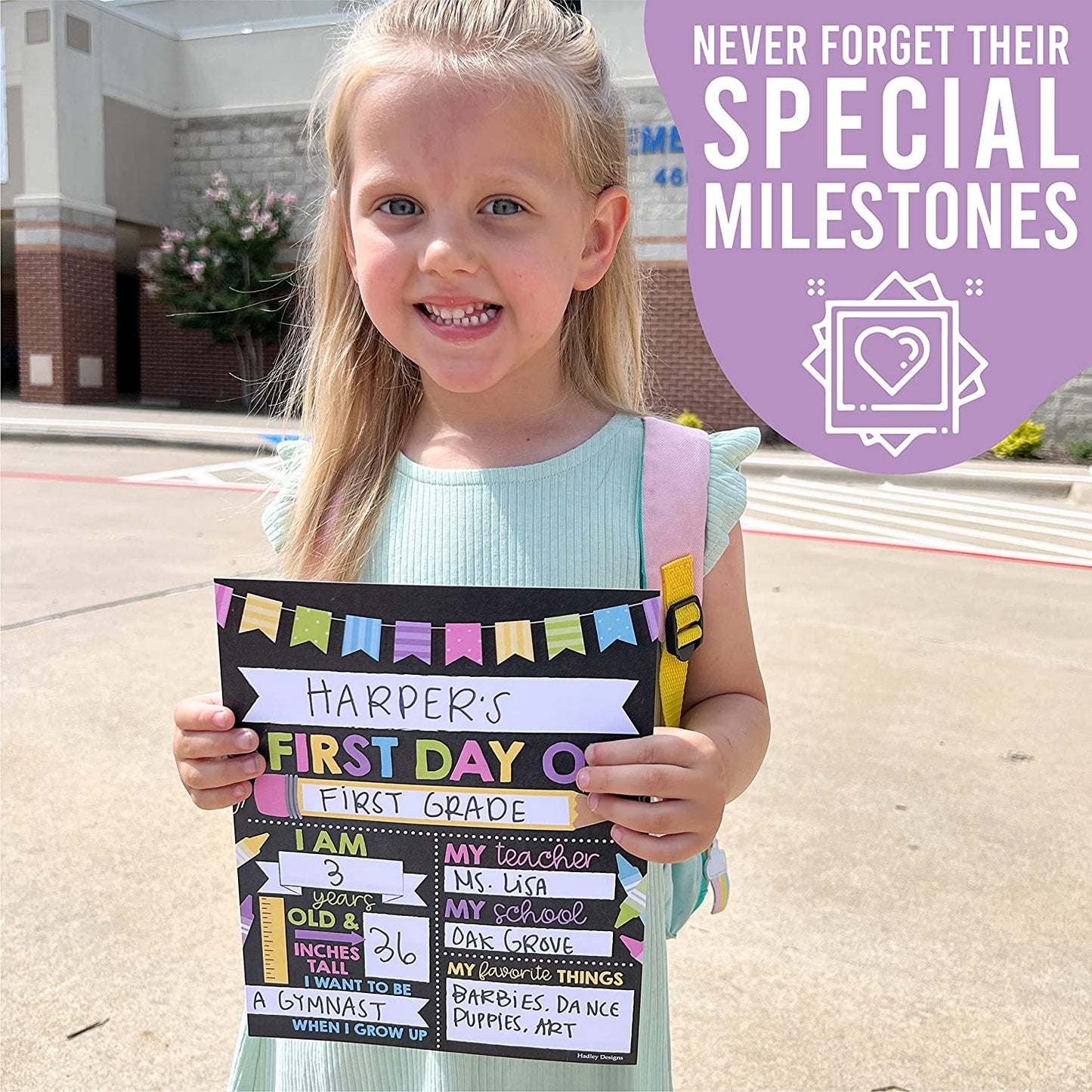 Pastel on Chalk Back to School Signs