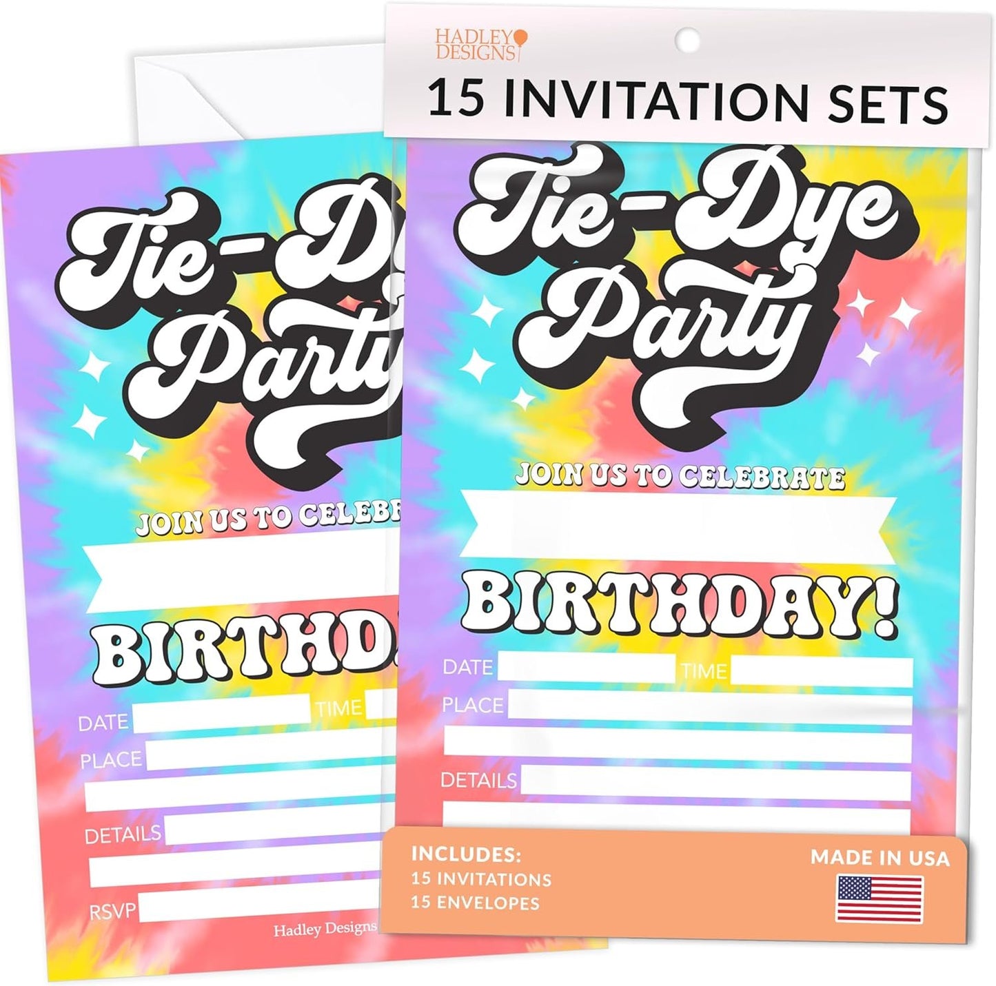 15 Tie Dye Birthday Invitations Girl - Kids Birthday Invitations Boy, Birthday Party Invitations For Boys, Tie Dye Birthday Invites For Boy, Birthday Invitation Cards, Tie Dye Birthday Party Invites